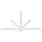 Ekena Millwork Kennewick Architectural Grade PVC Gable Bracket, 108"W x 49 1/2"H x 4"D x 4"F, 11/12 Pitch GBP108X50X0404KEN00 - alternate 2